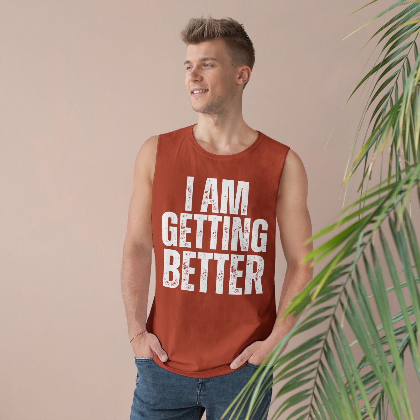 Empowering Unisex Tank Top | I Am Getting Better | Motivational Workouts, Gift for Fitness Lovers, Inspirational Apparel