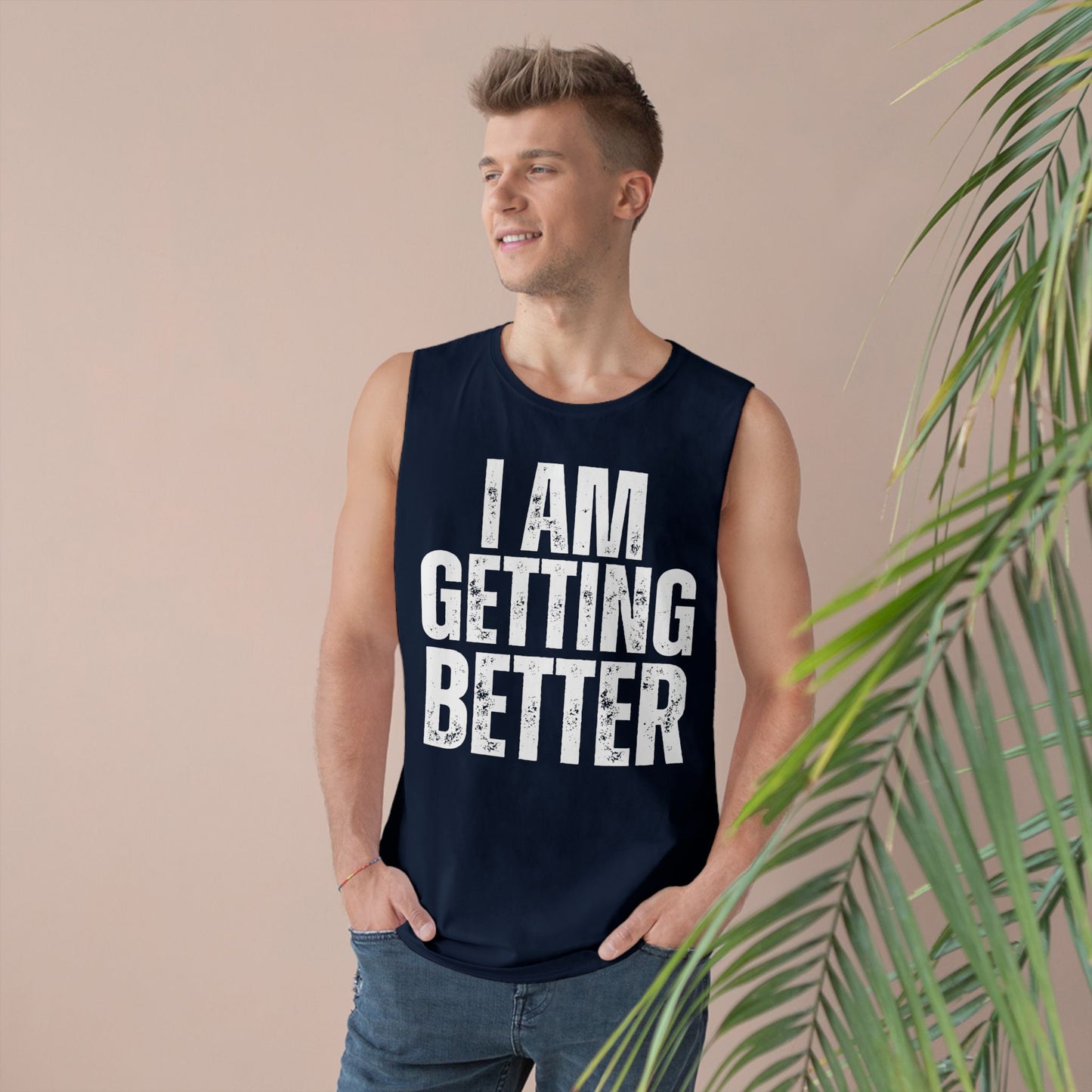 Empowering Unisex Tank Top | I Am Getting Better | Motivational Workouts, Gift for Fitness Lovers, Inspirational Apparel