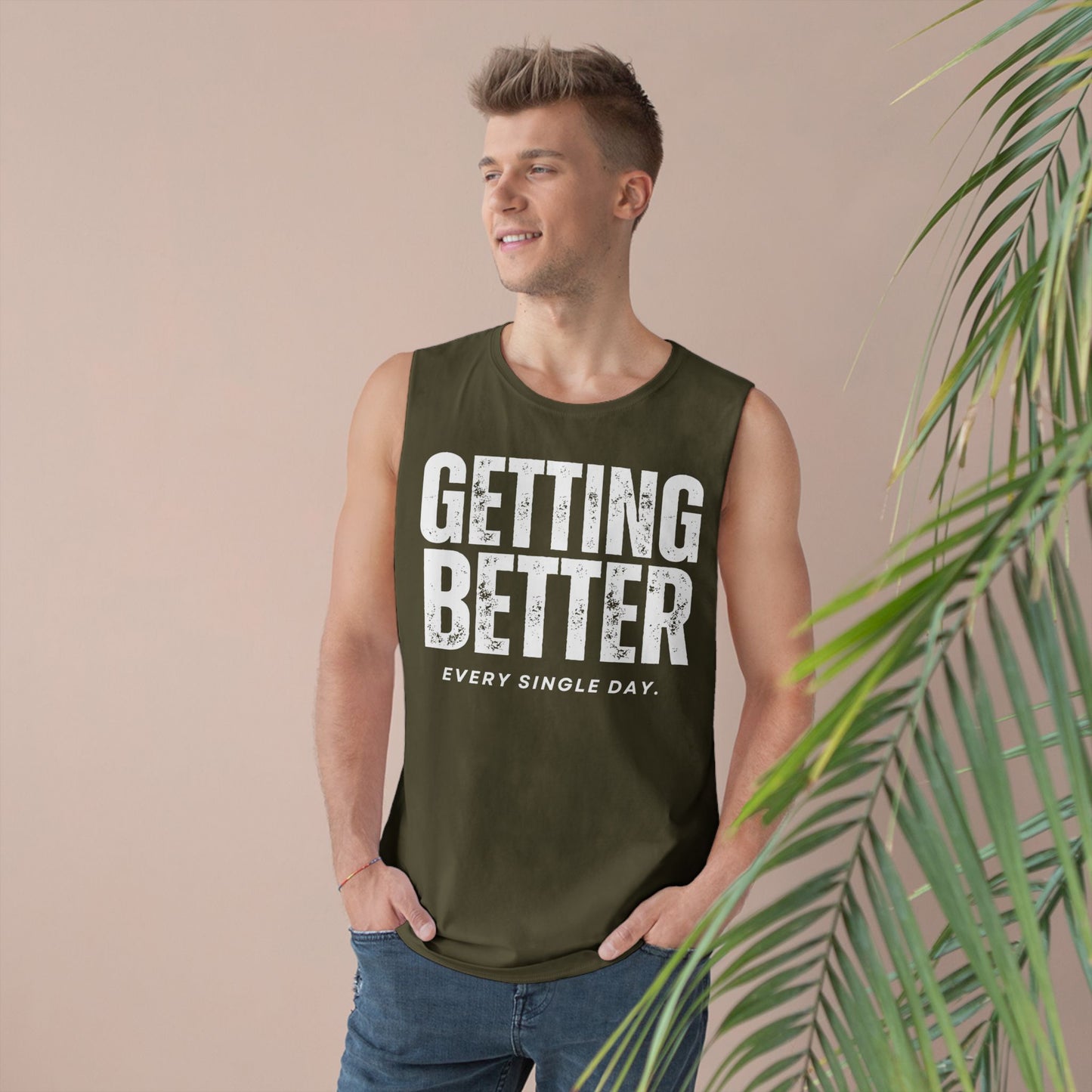 Empowering Unisex Motivational Tank Top - 'Getting Better Every Single Day' - Gym Wear, Workout Shirt, Fitness Apparel, Summer Tank, Positive Quote