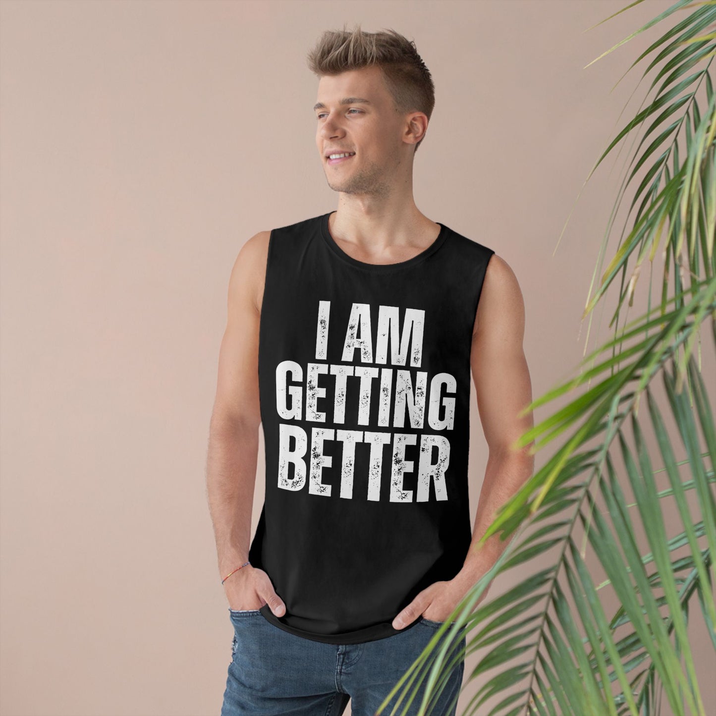 Empowering Unisex Tank Top | I Am Getting Better | Motivational Workouts, Gift for Fitness Lovers, Inspirational Apparel