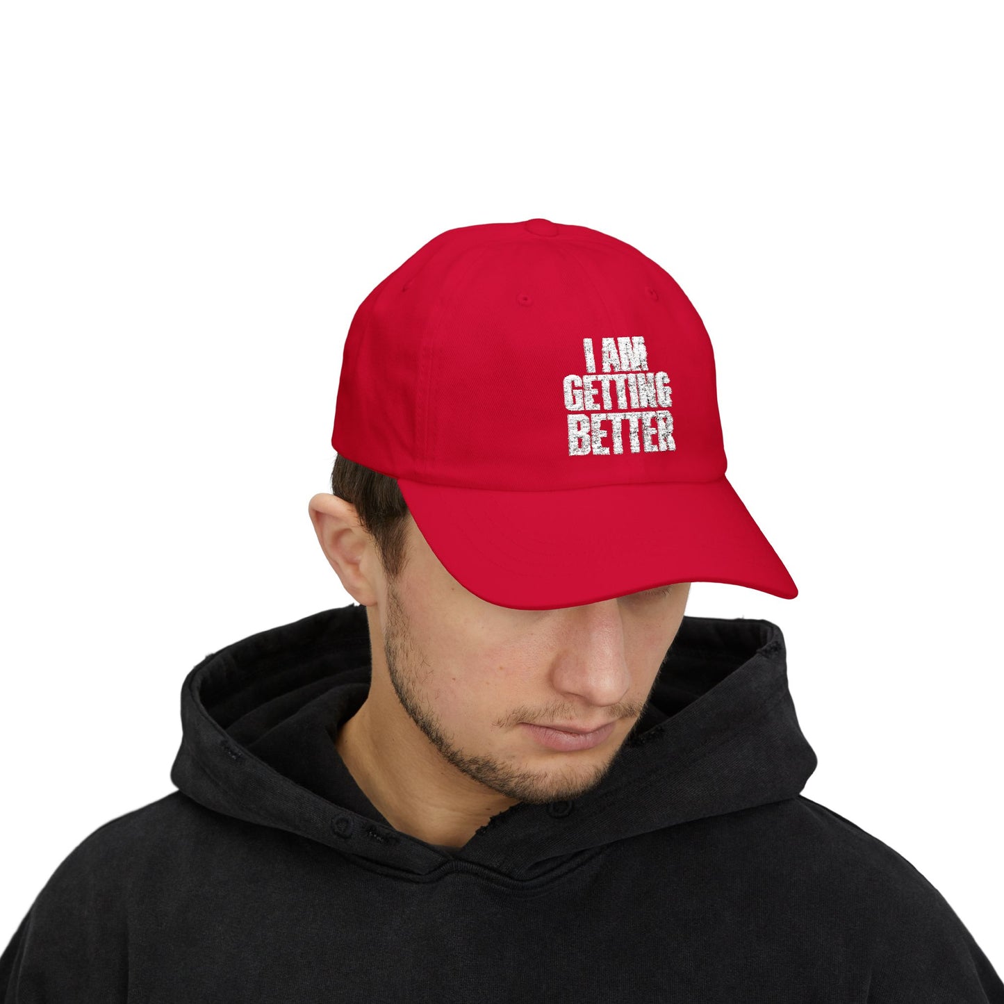 Inspirational Classic Dad Cap "I am Getting Better"